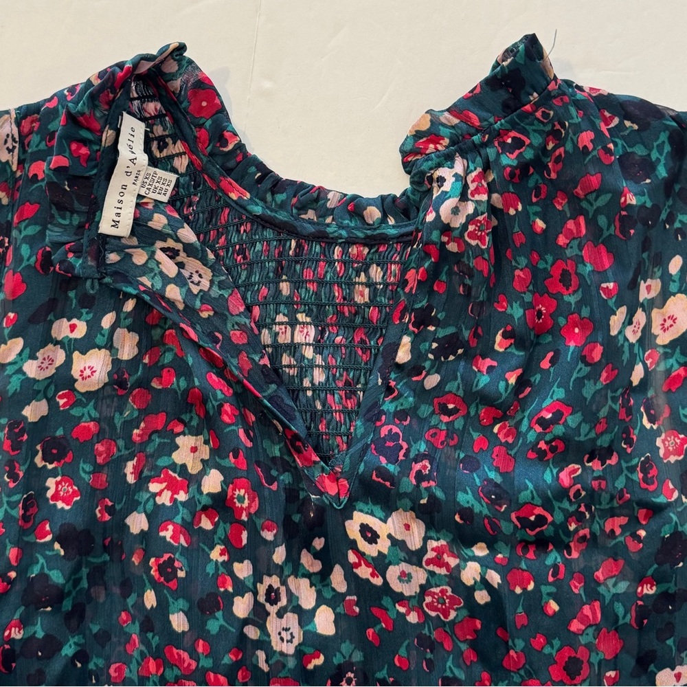 Maison d’Amélie Floral Sleeveless Top - Picture 4 of 6